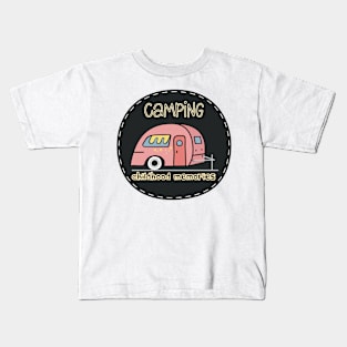 Camping with a caravan Kids T-Shirt